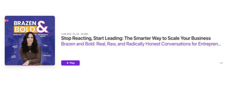 Nicole Roufs Shares Her Focus Formula for Growth |Brazen and Bold Podcast