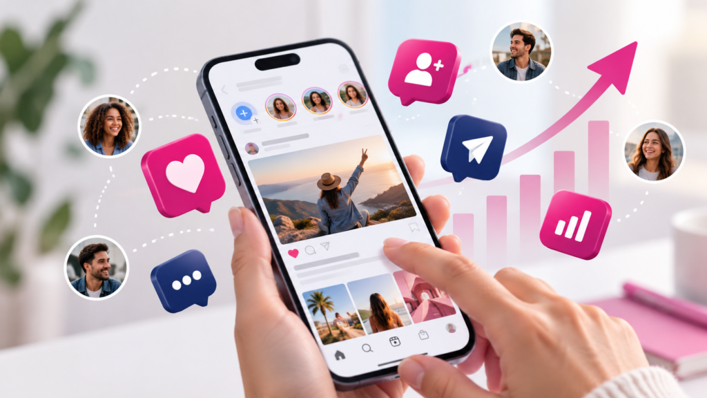 Impact100 organic social media case study: 155.3% more views and 240 new followers on Facebook and Instagram